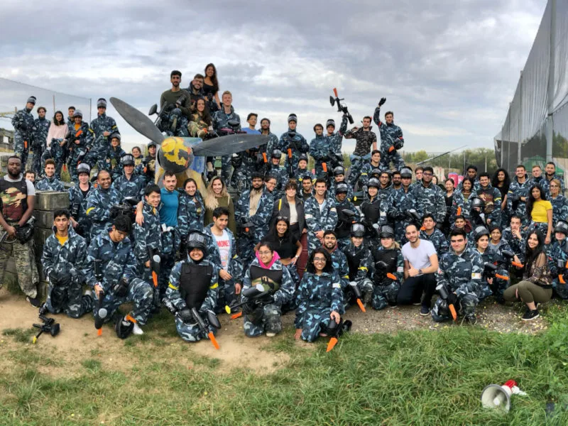 Firmen-Paintball Stockholm in Aktion